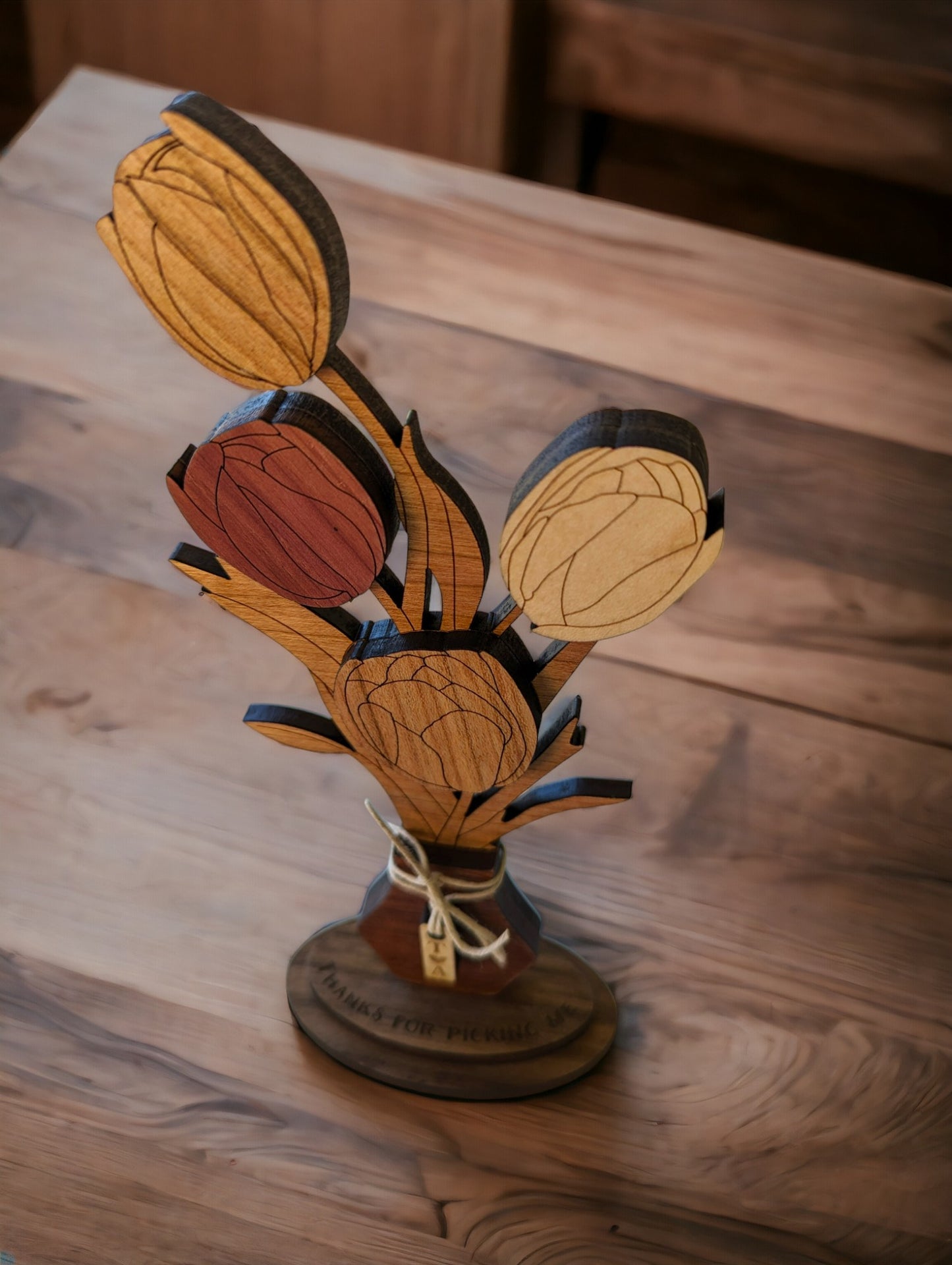 Everlasting Blooms: Handcrafted wooden floral bouquets for gift giving