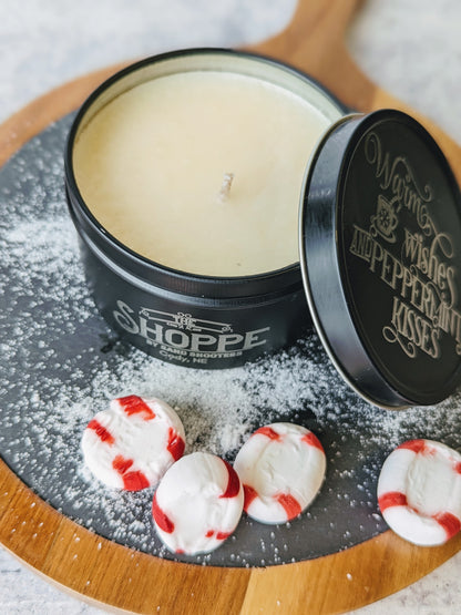 Soy Candle | Warm Wishes and Peppermint Kisses