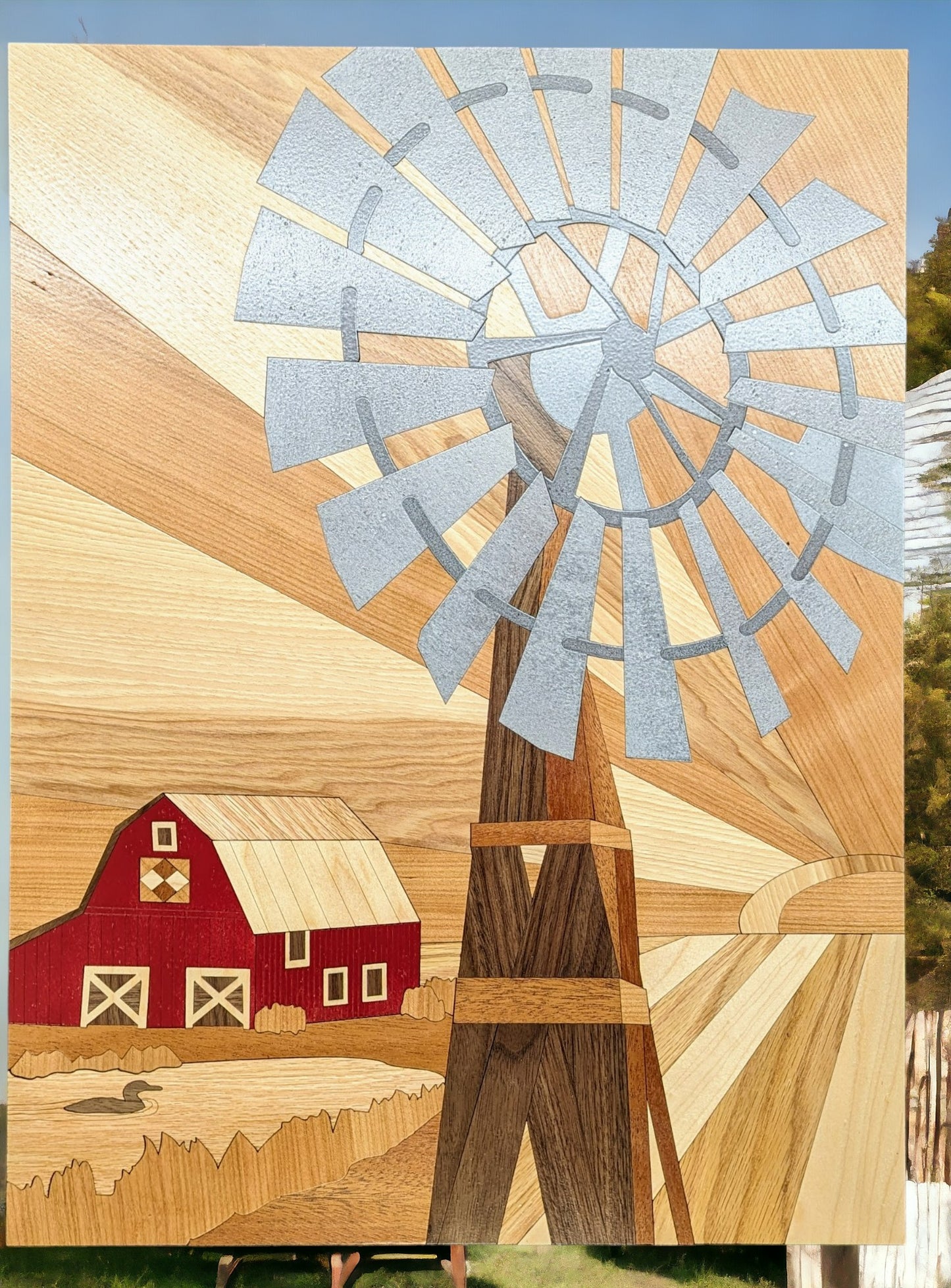 "Back on the Farm" Wooden Wall Art