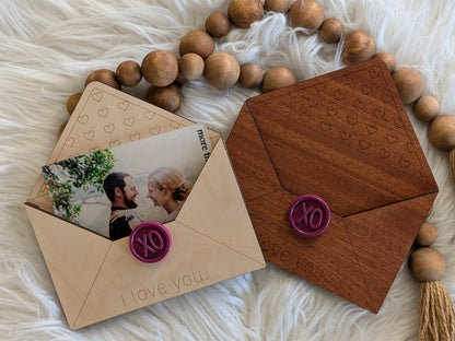 A Love Note, Reimagined – Wooden Photo Envelope