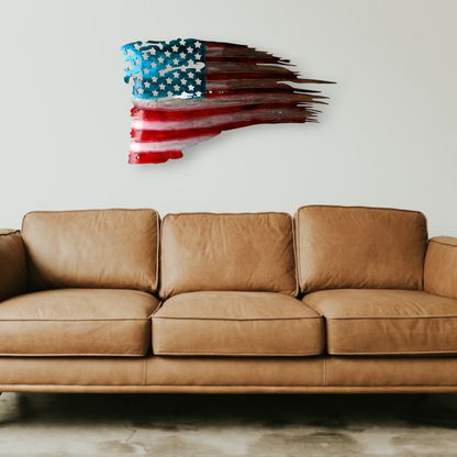 Tattered American Flag