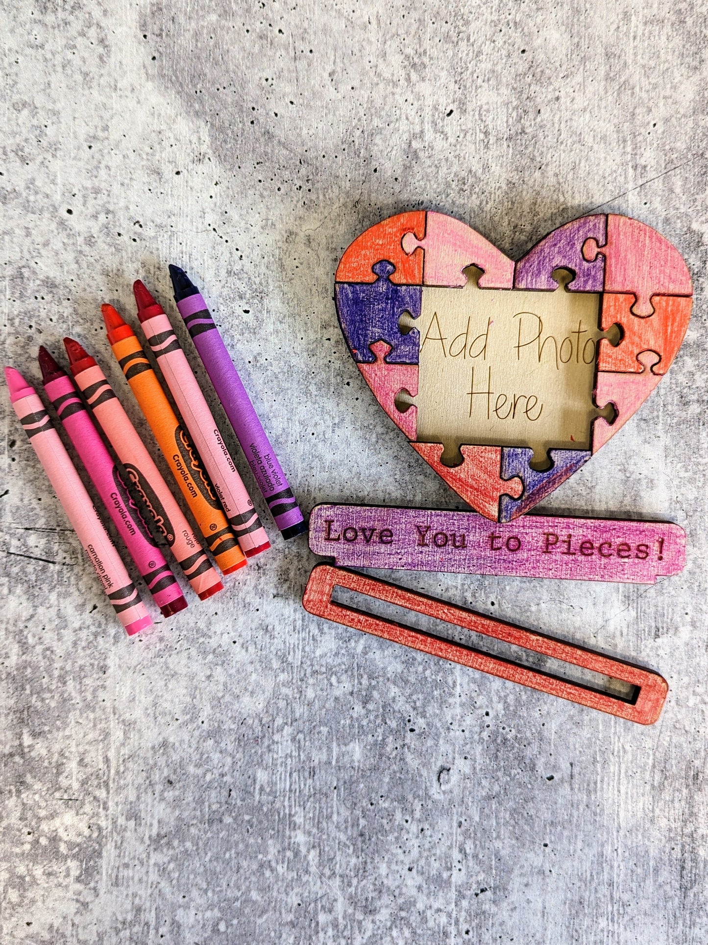 DIY Pop Out Paint Kit - Love You To Pieces Valentine