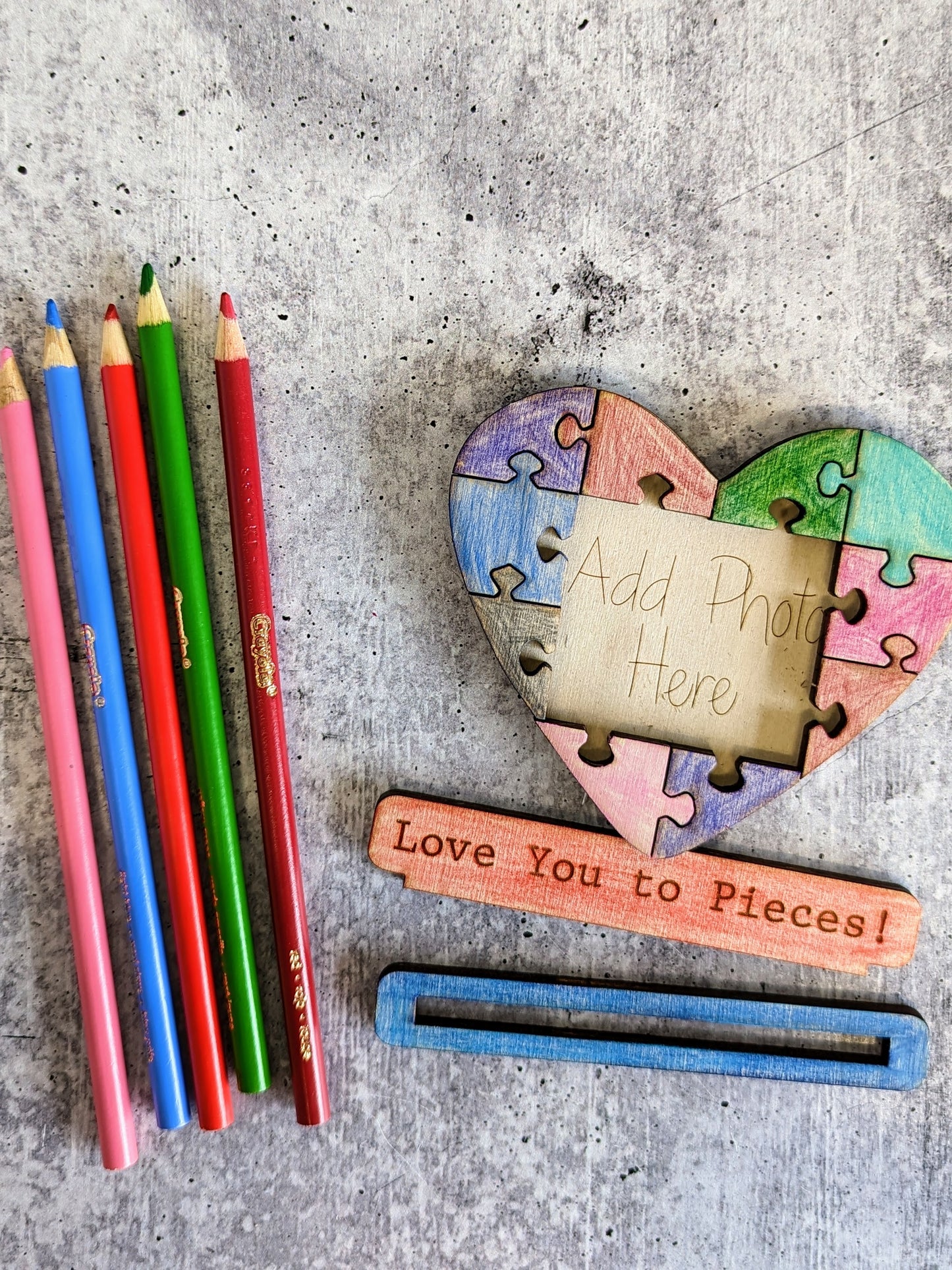 DIY Pop Out Paint Kit - Love You To Pieces Valentine