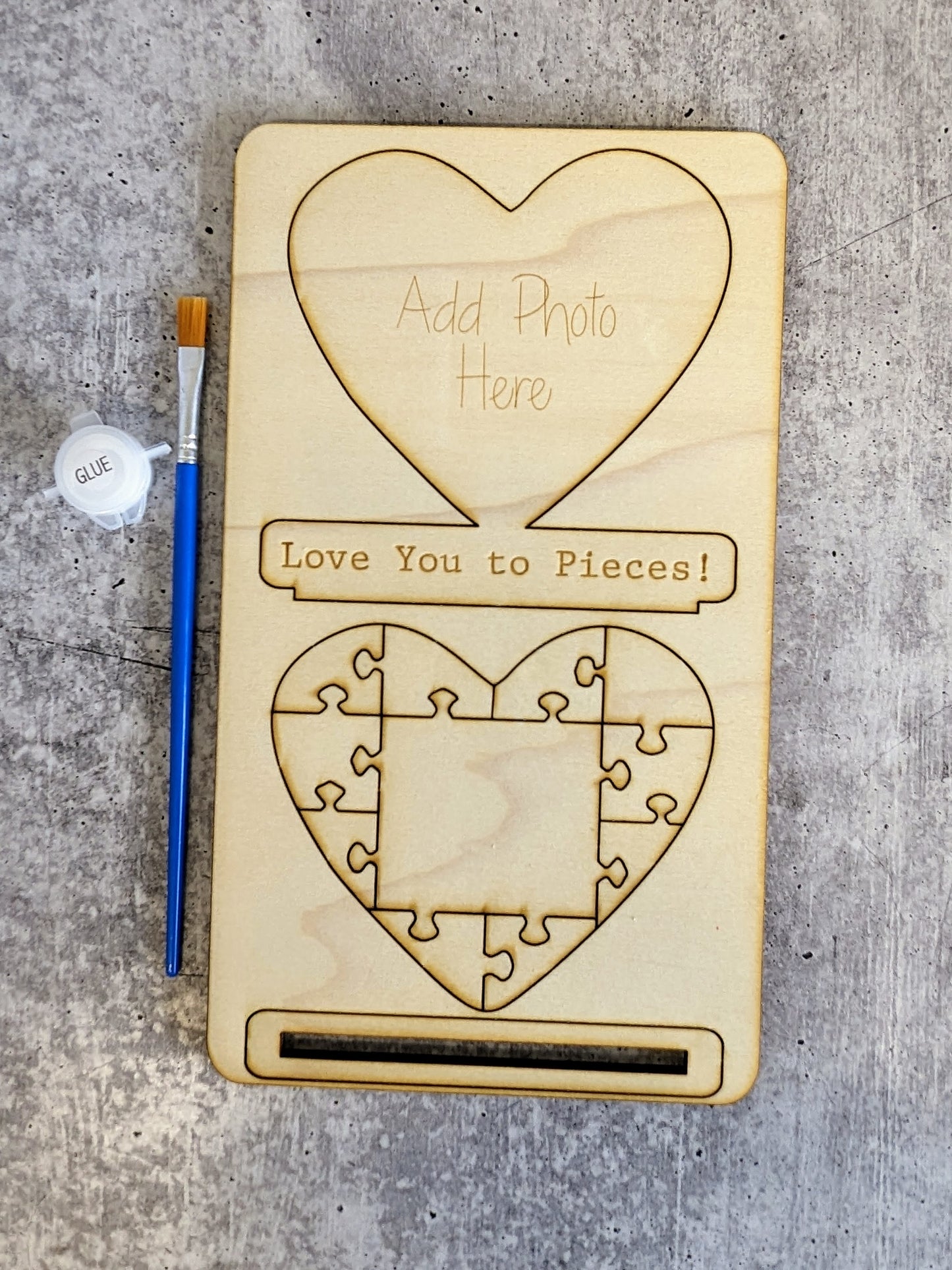 DIY Pop Out Paint Kit - Love You To Pieces Valentine