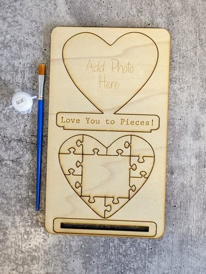 DIY Pop Out Paint Kit - Love You To Pieces Valentine