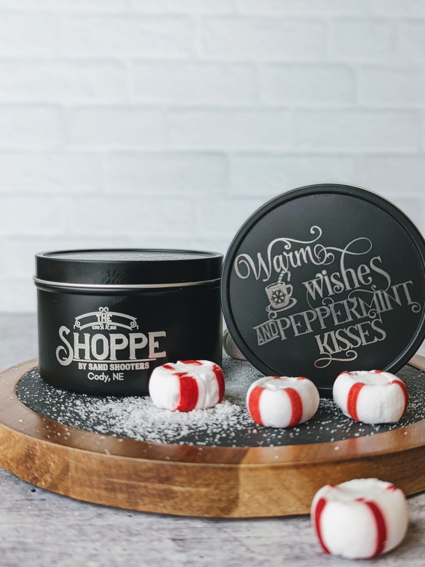 Soy Candle | Warm Wishes and Peppermint Kisses