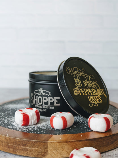 Soy Candle | Warm Wishes and Peppermint Kisses