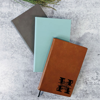 Monogrammed Leatherette Journal