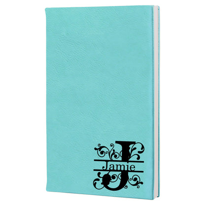 Monogrammed Leatherette Journal